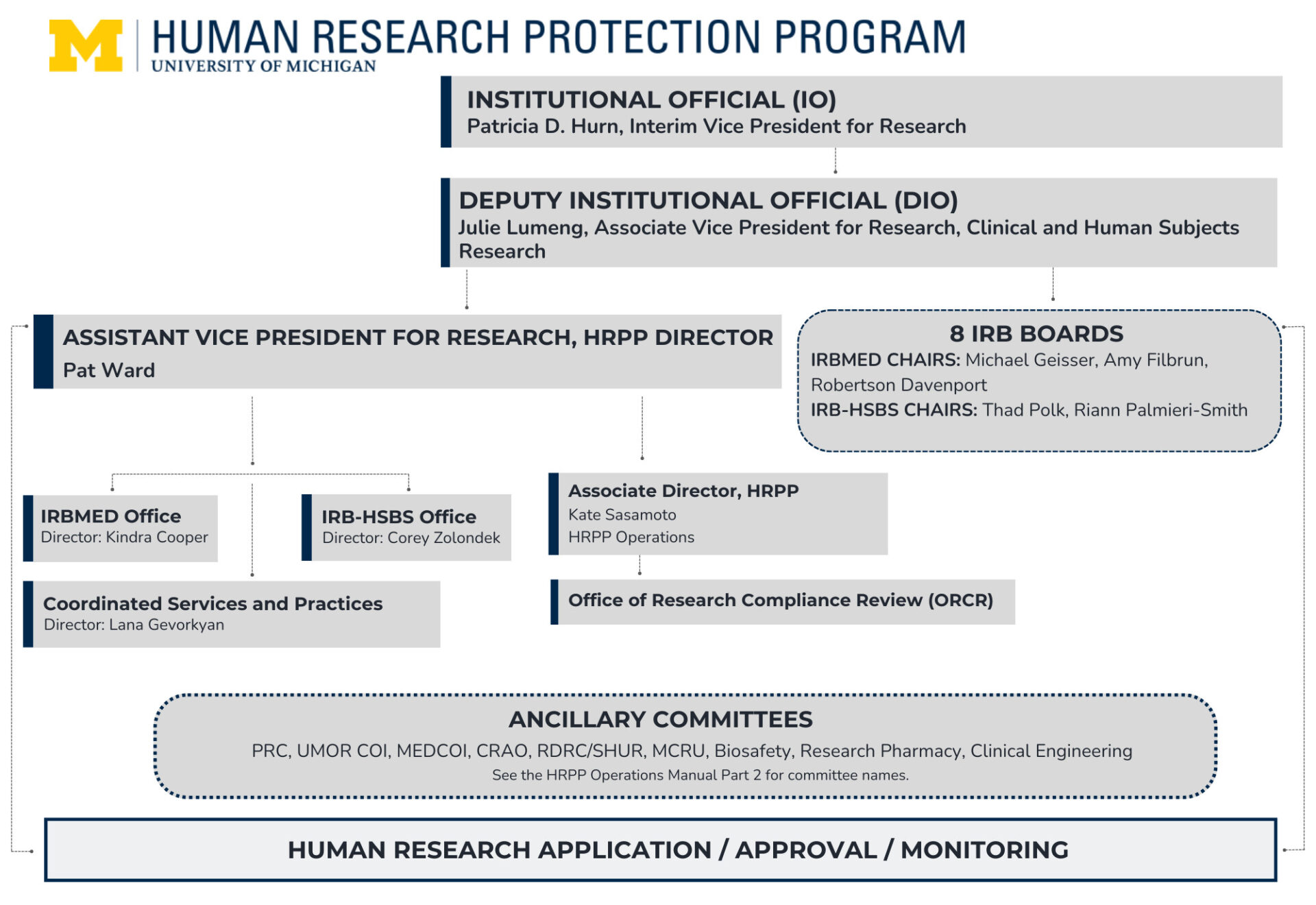 HRPP ORG CHART